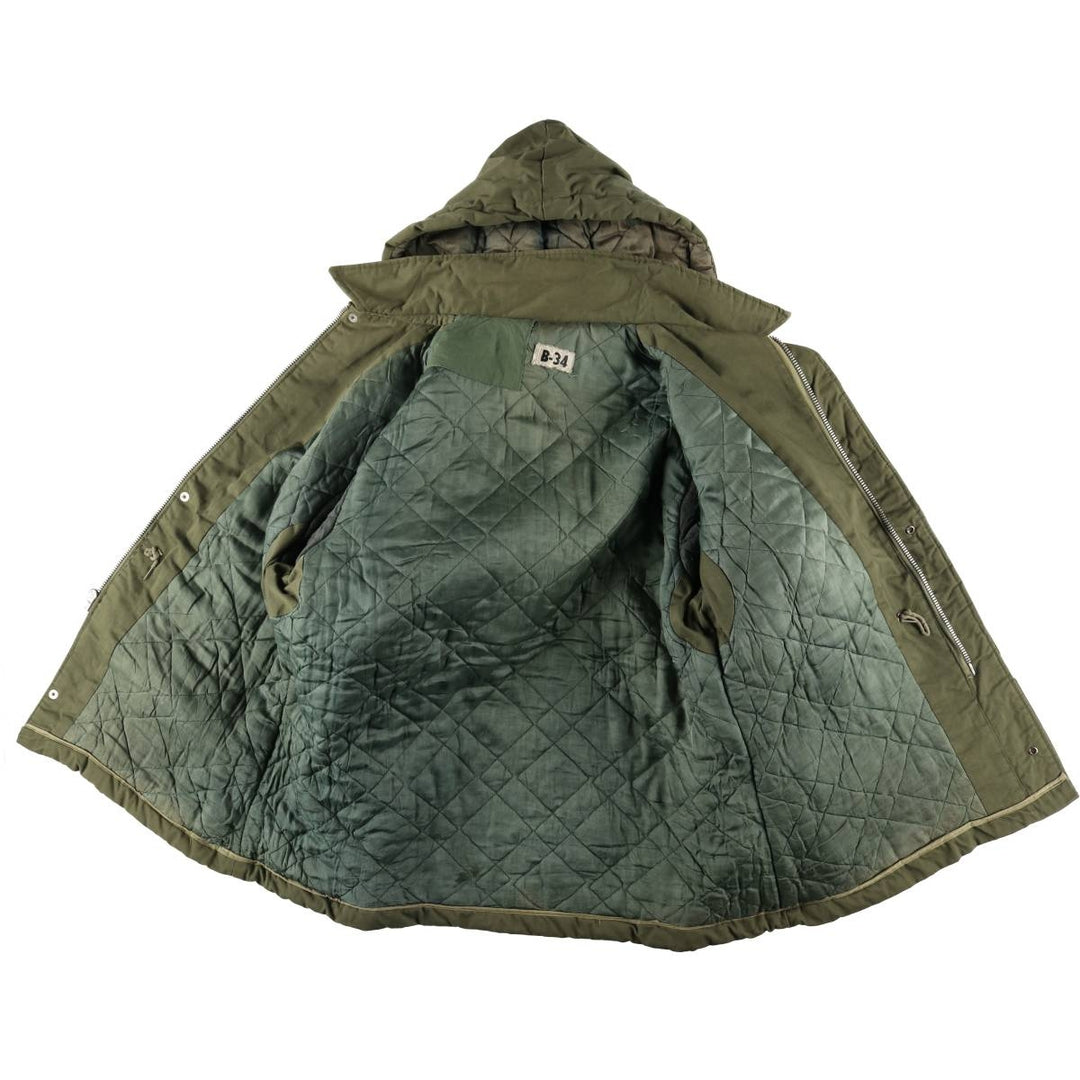 B-34 Military Flight Jacket Men's XXL unclear Khaki type Vintage Second Hand