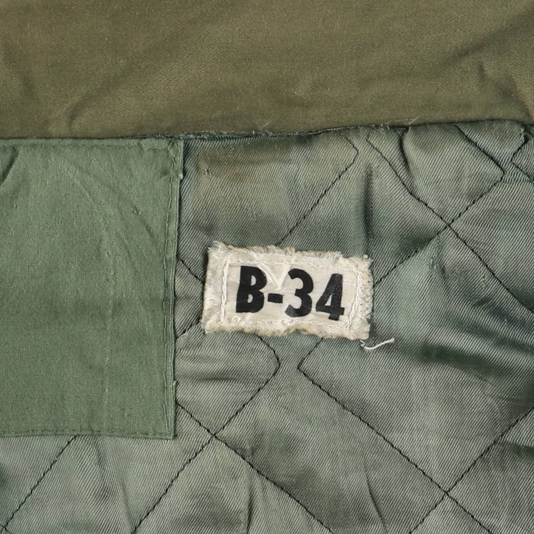 B-34 Military Flight Jacket Men's XXL unclear Khaki type Vintage Second Hand