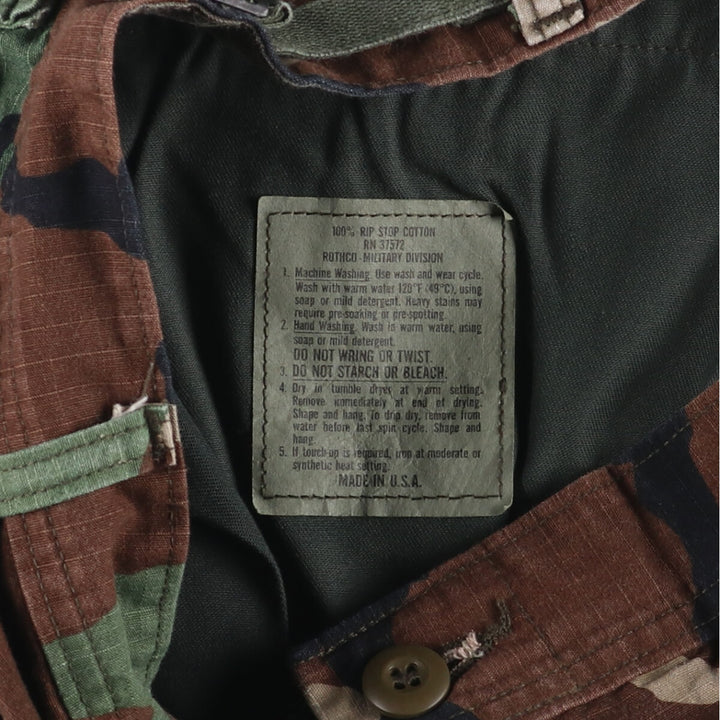Civilian product Rothco ROTHCO Camouflage Pattern Woodland Camo Military Cargo Pants Made in USA Men's W34 equivalent cotton Khaki type Vintage Second Hand