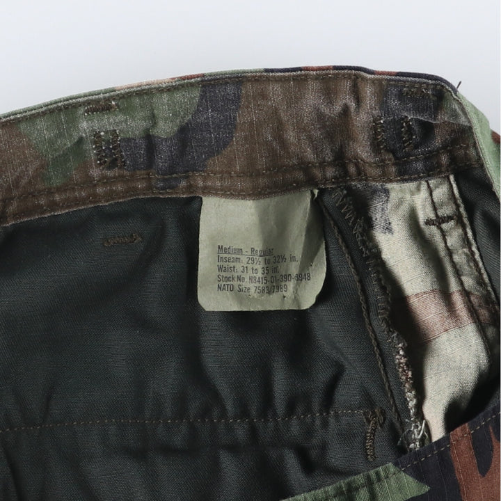 Civilian product Rothco ROTHCO Camouflage Pattern Woodland Camo Military Cargo Pants Made in USA Men's W34 equivalent cotton Khaki type Vintage Second Hand