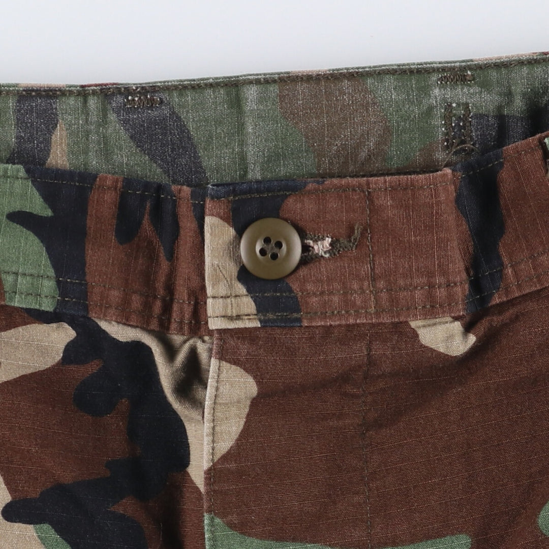 Civilian product Rothco ROTHCO Camouflage Pattern Woodland Camo Military Cargo Pants Made in USA Men's W34 equivalent cotton Khaki type Vintage Second Hand