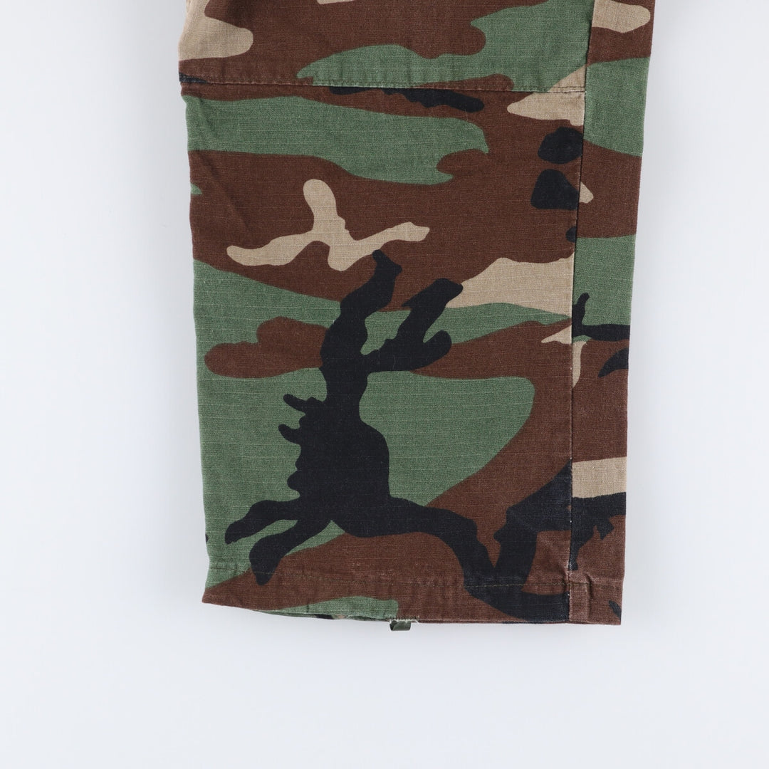 Civilian product Rothco ROTHCO Camouflage Pattern Woodland Camo Military Cargo Pants Made in USA Men's W34 equivalent cotton Khaki type Vintage Second Hand