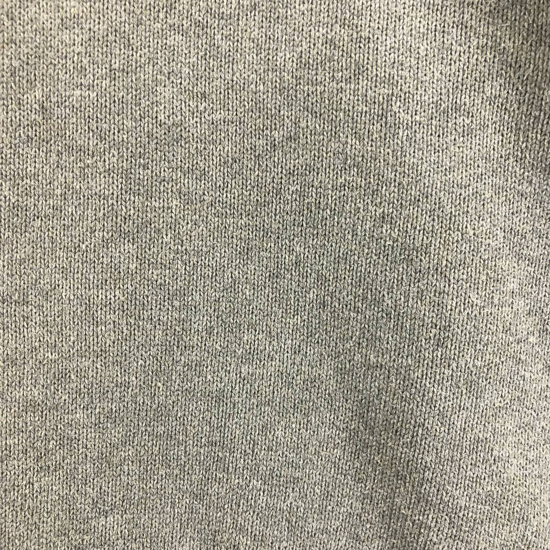 Ralph Lauren POLO RALPH LAUREN Cotton Knit Half-Button Sweater, Men's Size L cotton gray type Vintage Second Hand