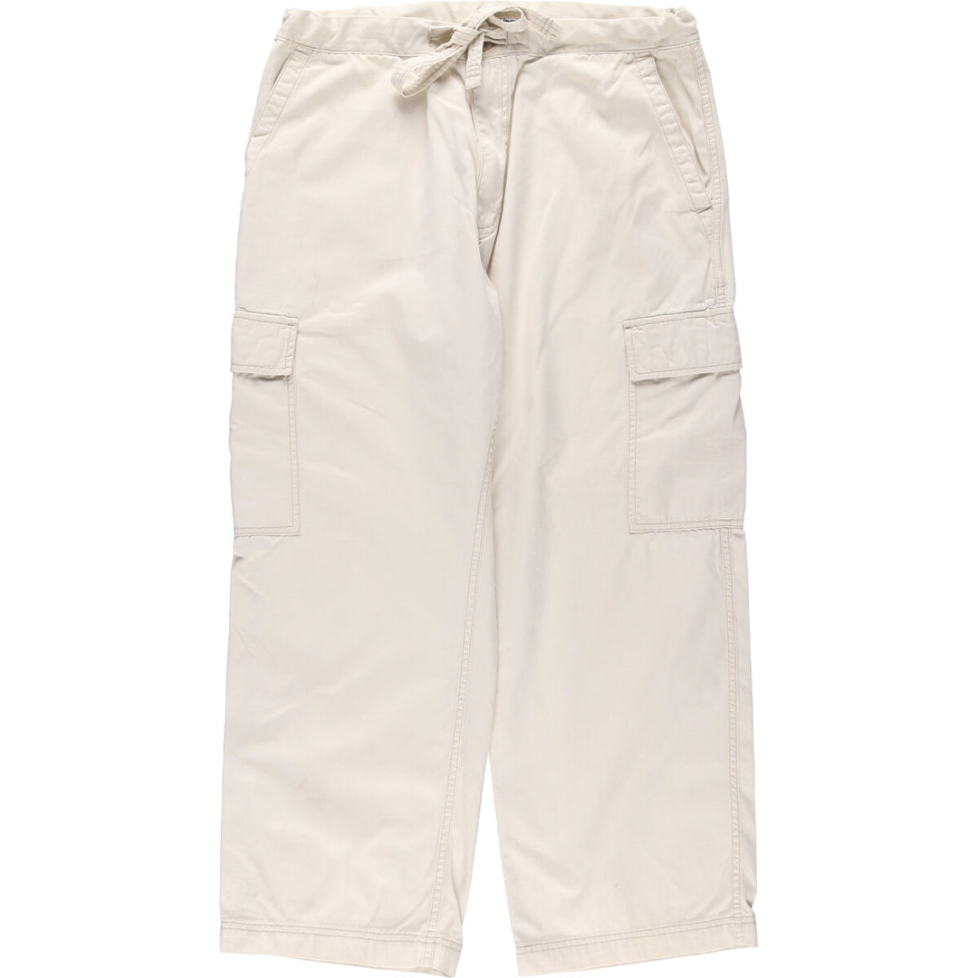 00'S Ralph Lauren POLO JEANS COMPANY Military Cargo Pants Men's M cotton ivory Vintage Second Hand