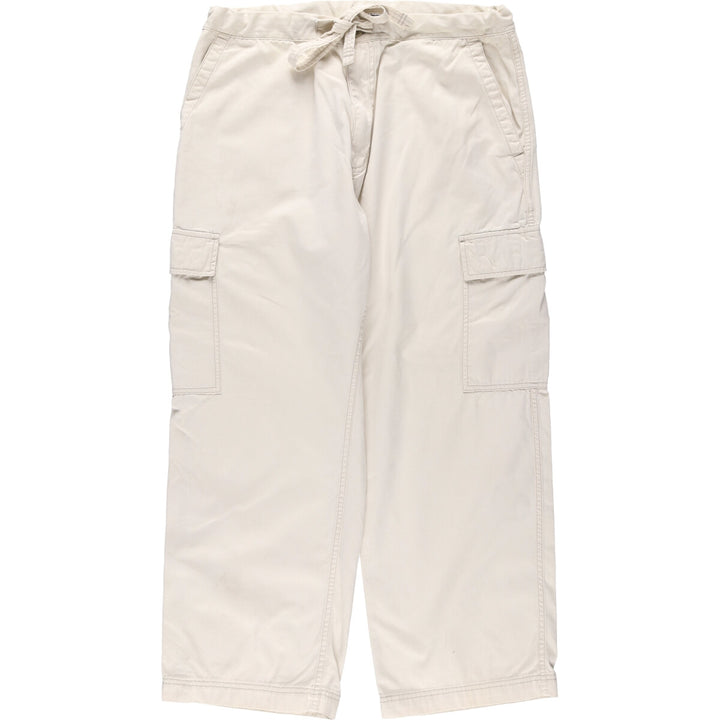 00'S Ralph Lauren POLO JEANS COMPANY Military Cargo Pants Men's M cotton ivory Vintage Second Hand