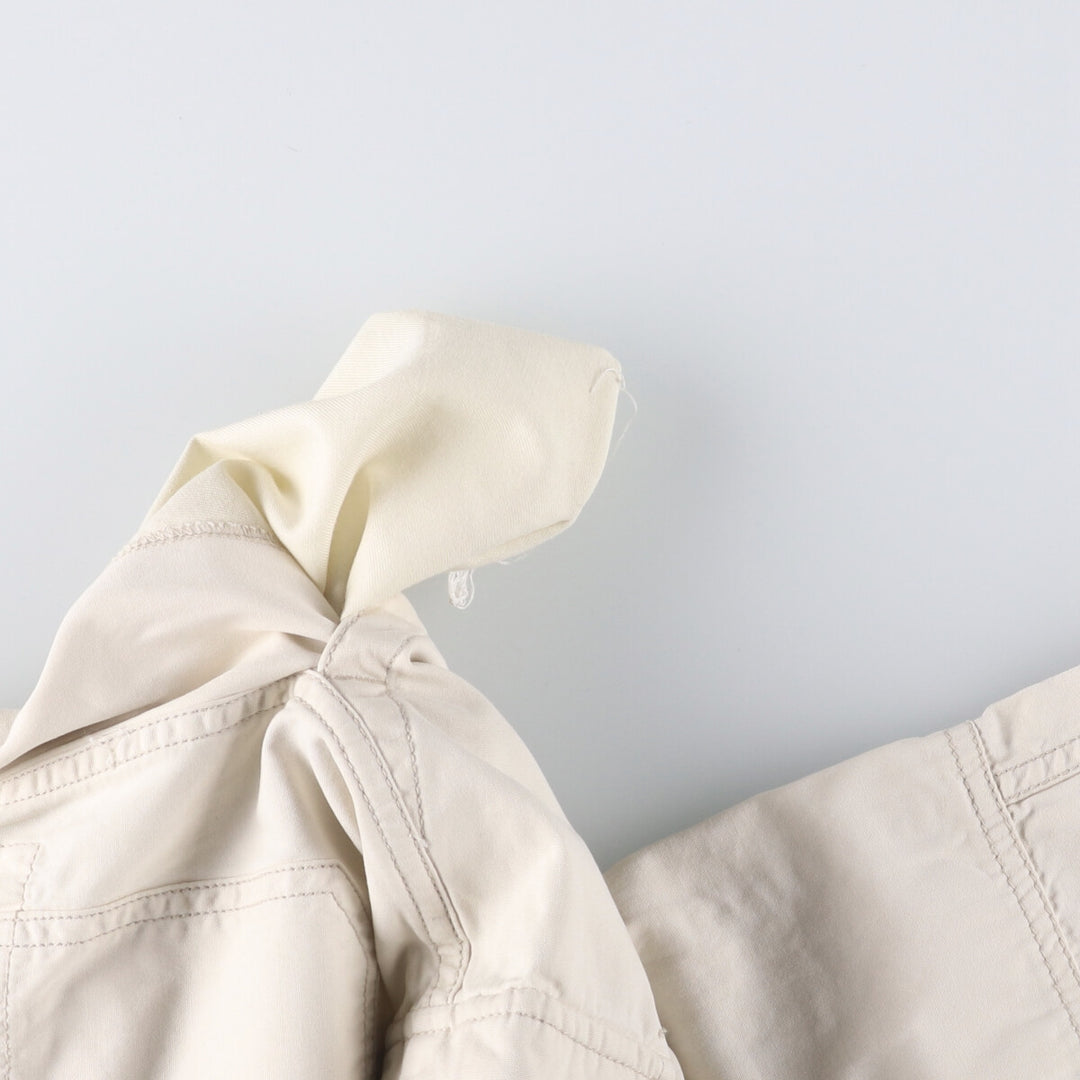 00'S Ralph Lauren POLO JEANS COMPANY Military Cargo Pants Men's M cotton ivory Vintage Second Hand