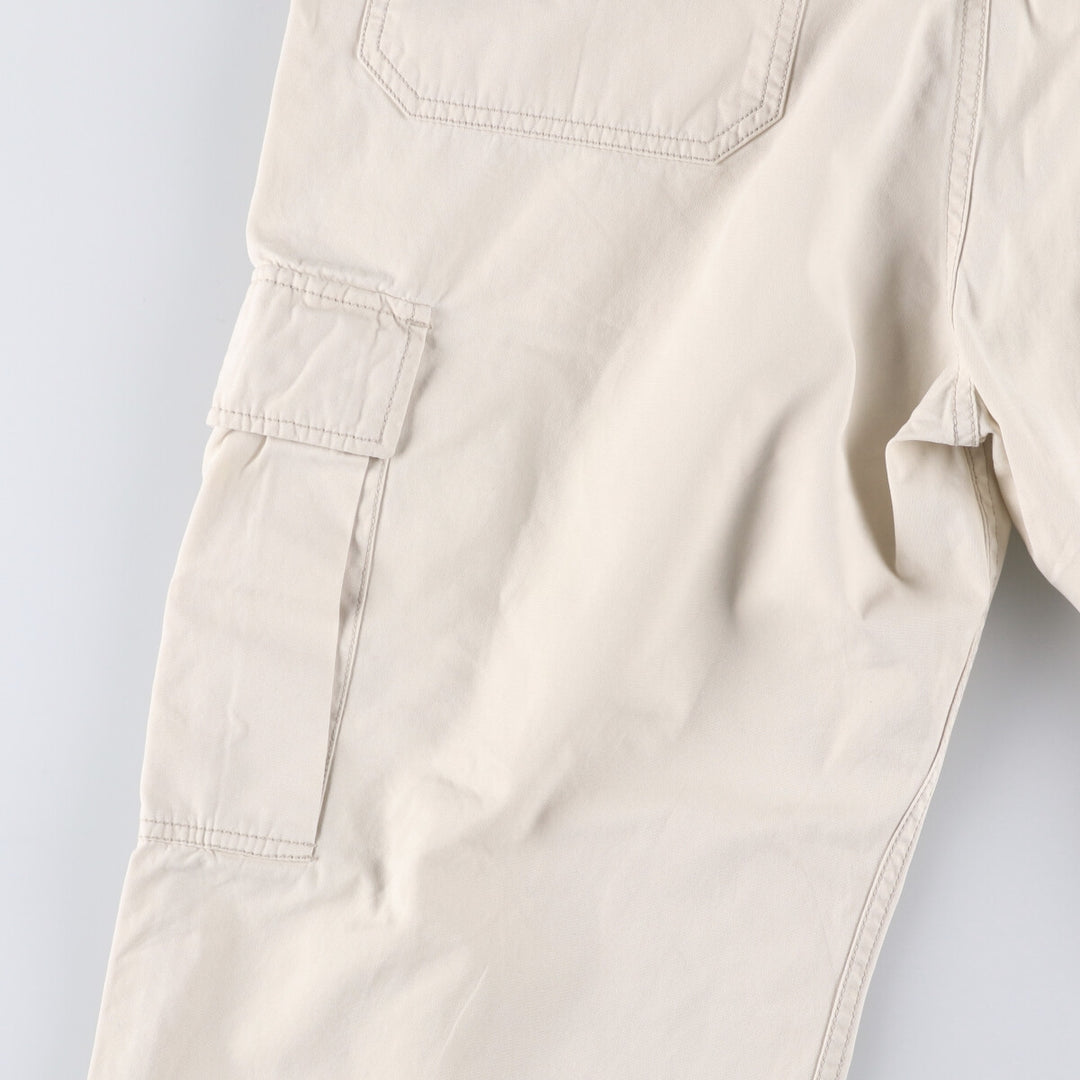 00'S Ralph Lauren POLO JEANS COMPANY Military Cargo Pants Men's M cotton ivory Vintage Second Hand