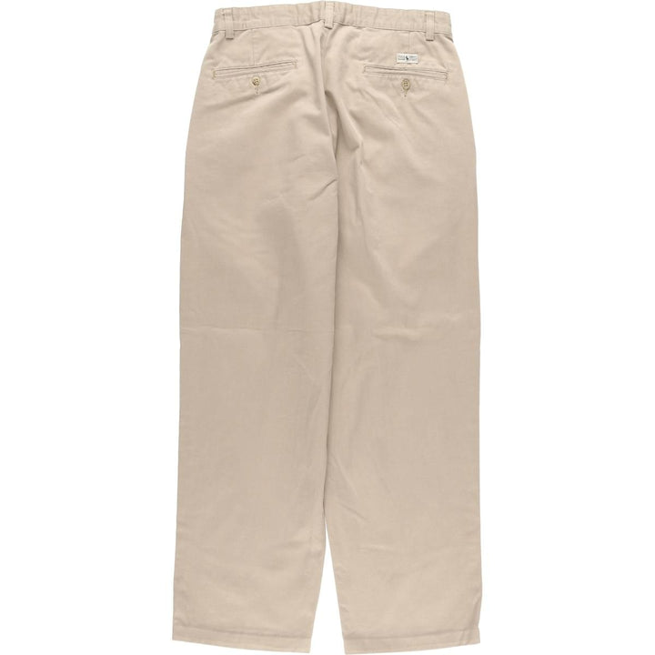 Ralph Lauren POLO RALPH LAUREN Two-pleat chino pants for men, W30 equivalent cotton Beige type Vintage Second Hand