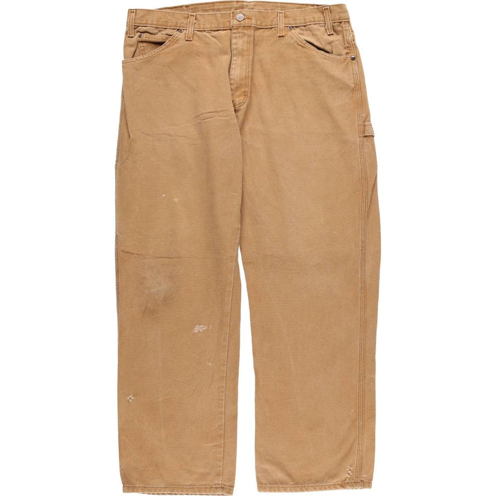 Dickies Relaxed Fit Duck Painter Pants Men's W37 cotton ocher yellow type Vintage Second Hand