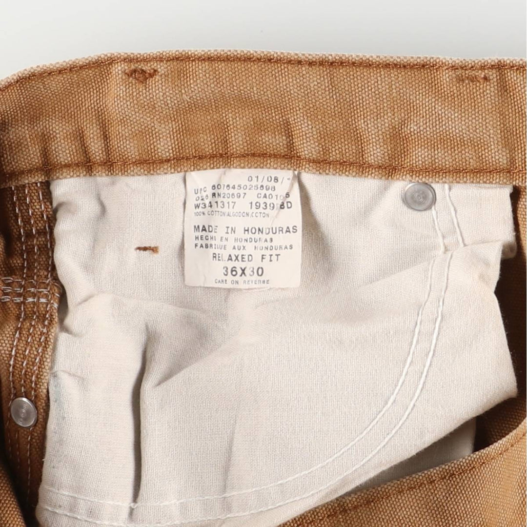 Dickies Relaxed Fit Duck Painter Pants Men's W37 cotton ocher yellow type Vintage Second Hand