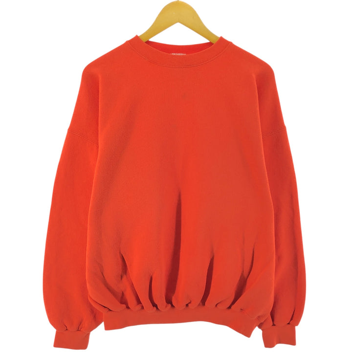 Vintage 90'S Tultex Super Weight plain blank sweatshirt, made in the USA, men's size XL. cotton orange type Vintage Second Hand