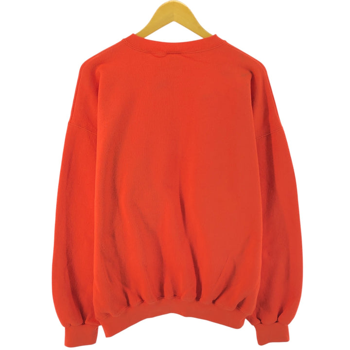 Vintage 90'S Tultex Super Weight plain blank sweatshirt, made in the USA, men's size XL. cotton orange type Vintage Second Hand
