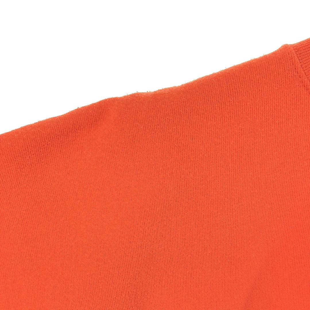 Vintage 90'S Tultex Super Weight plain blank sweatshirt, made in the USA, men's size XL. cotton orange type Vintage Second Hand