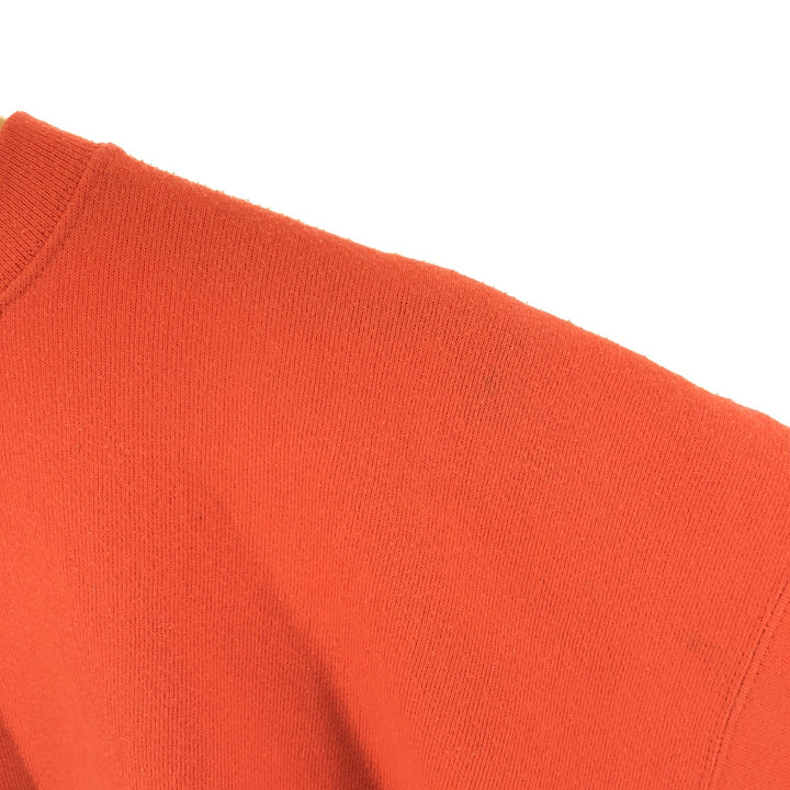 Vintage 90'S Tultex Super Weight plain blank sweatshirt, made in the USA, men's size XL. cotton orange type Vintage Second Hand