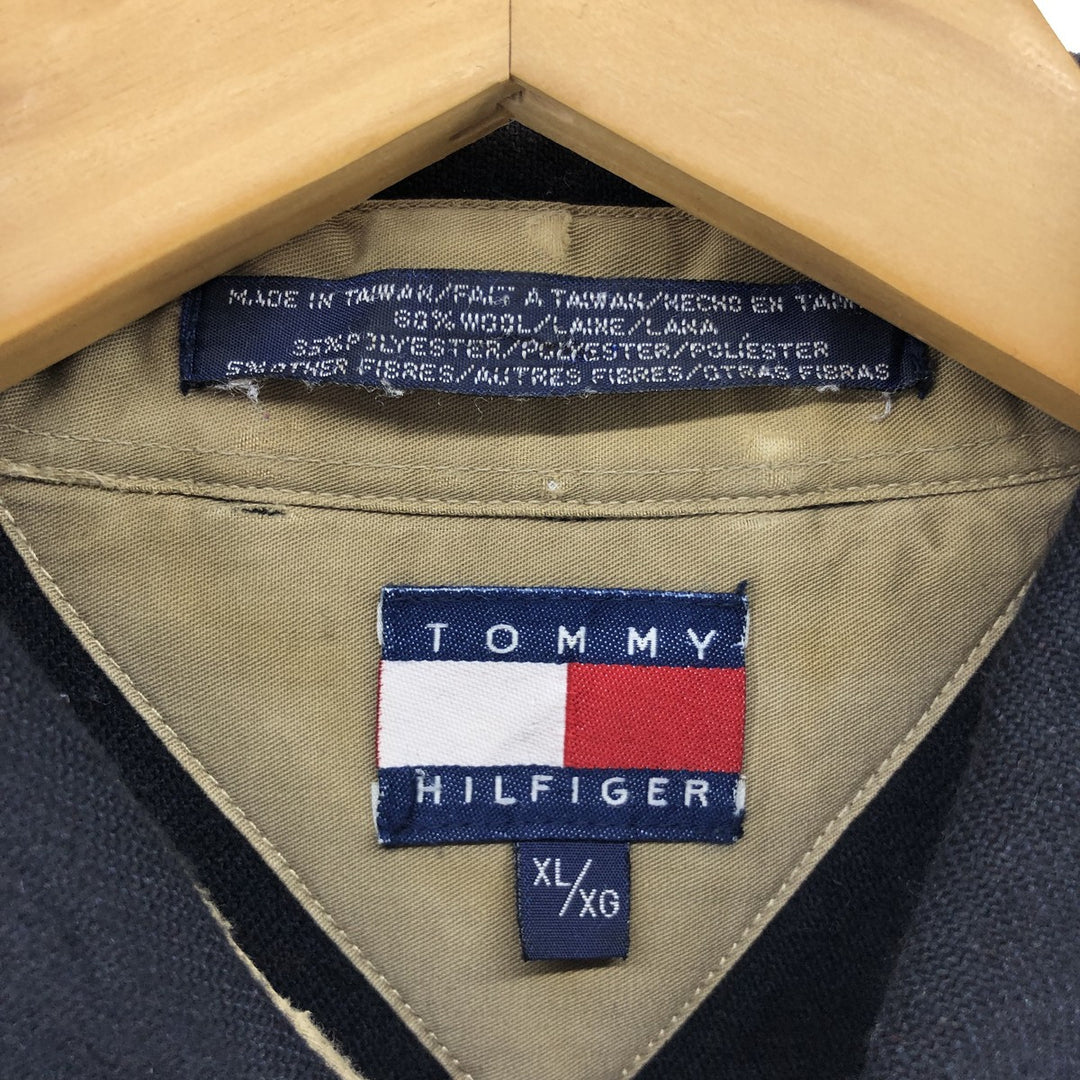 90s~ Tommy Hilfiger Wool Button-down Shirt Men's XL Vintage /eaa522362