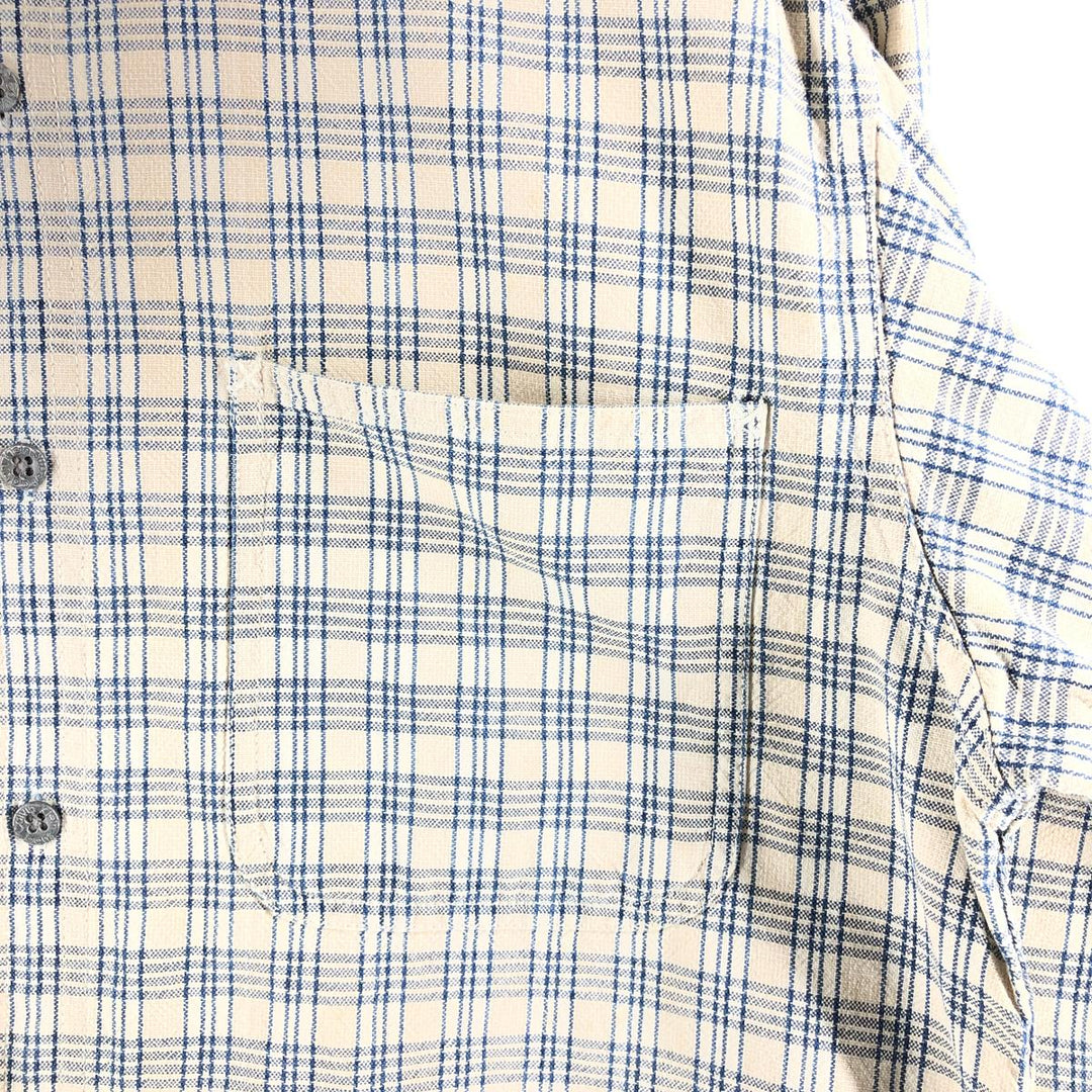 Calvin Klein Long Sleeve Cotton Check Shirt Men's M Size / eaa522396