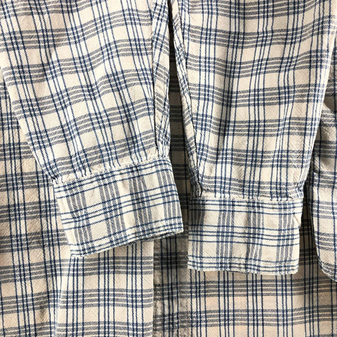 Calvin Klein Long Sleeve Cotton Check Shirt Men's M Size / eaa522396