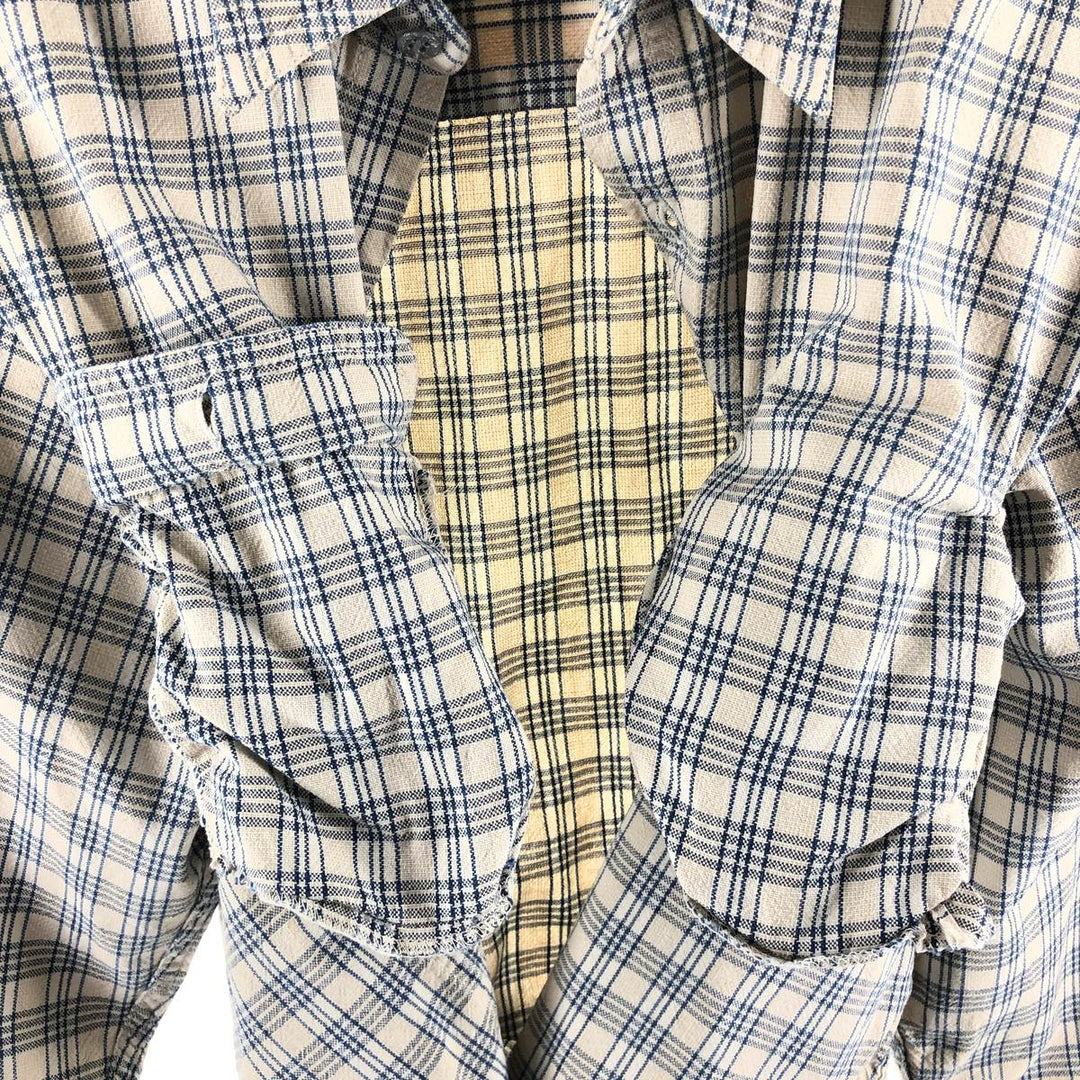 Calvin Klein Long Sleeve Cotton Check Shirt Men's M Size / eaa522396