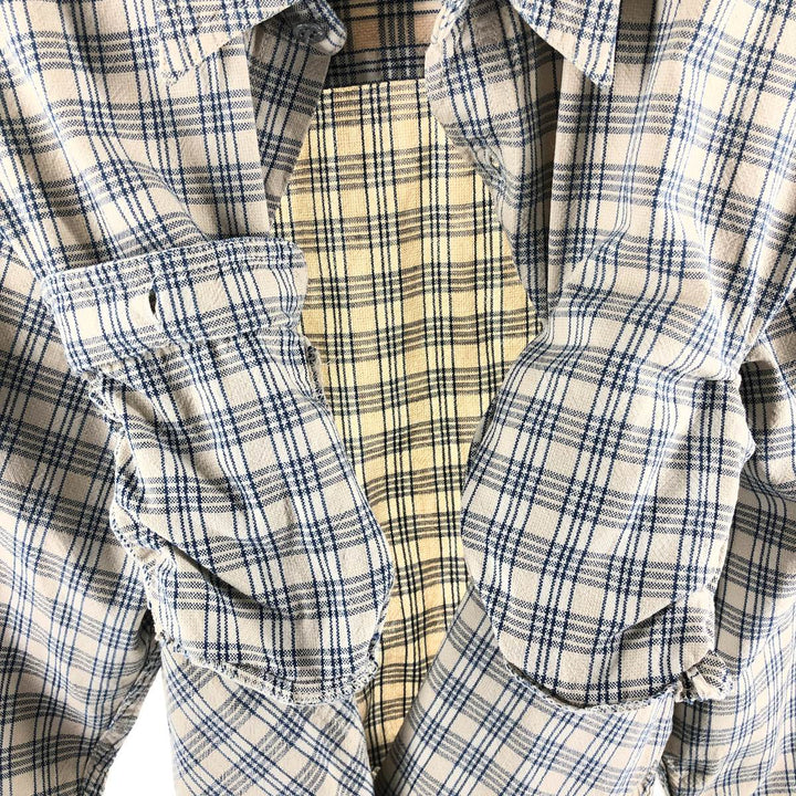 Calvin Klein Long Sleeve Cotton Check Shirt Men's M Size / eaa522396