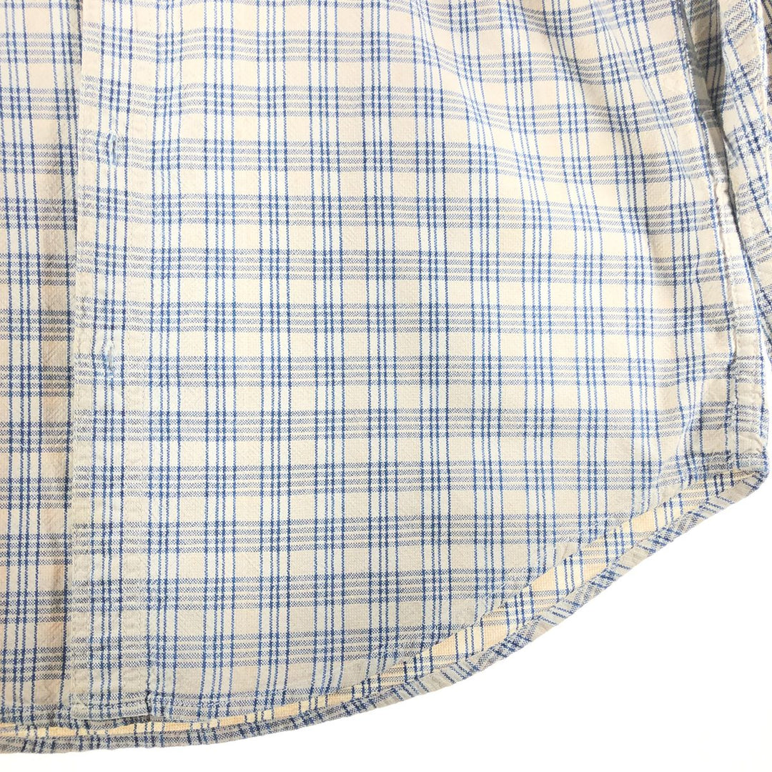 Calvin Klein Long Sleeve Cotton Check Shirt Men's M Size / eaa522396