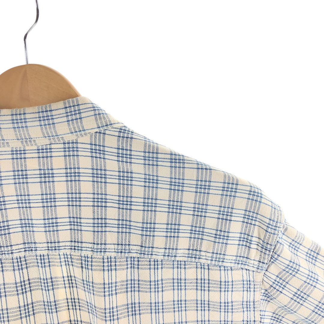 Calvin Klein Long Sleeve Cotton Check Shirt Men's M Size / eaa522396