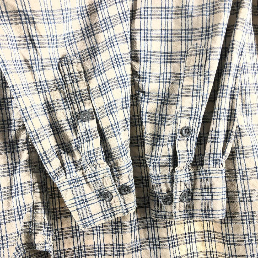 Calvin Klein Long Sleeve Cotton Check Shirt Men's M Size / eaa522396