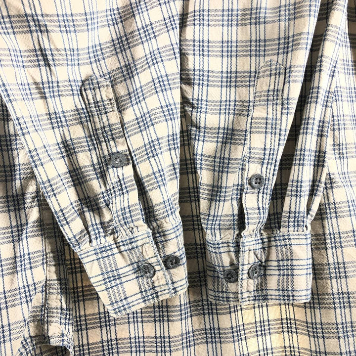 Calvin Klein Long Sleeve Cotton Check Shirt Men's M Size / eaa522396
