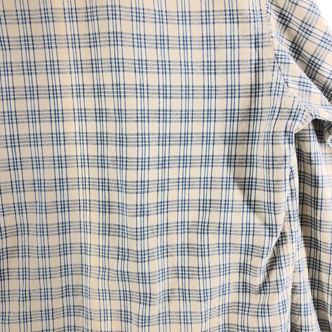 Calvin Klein Long Sleeve Cotton Check Shirt Men's M Size / eaa522396