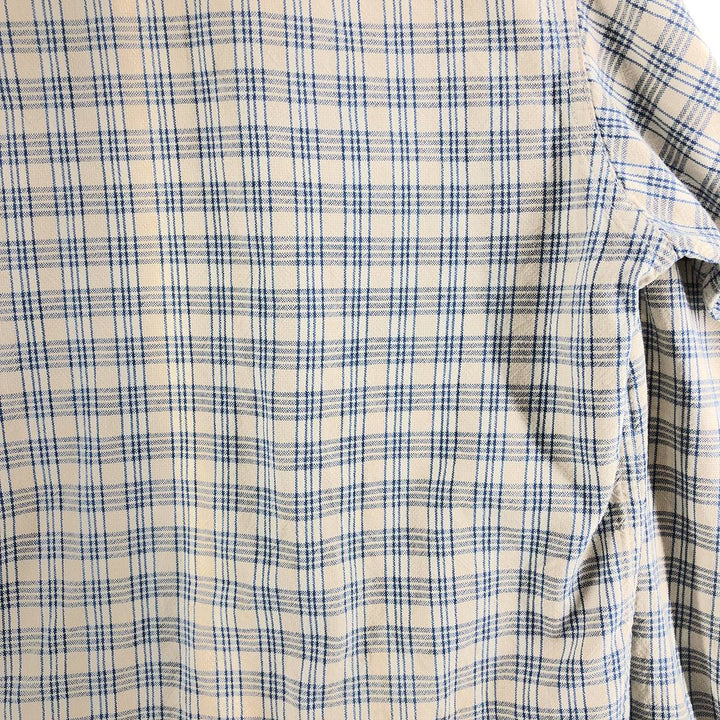 Calvin Klein Long Sleeve Cotton Check Shirt Men's M Size / eaa522396