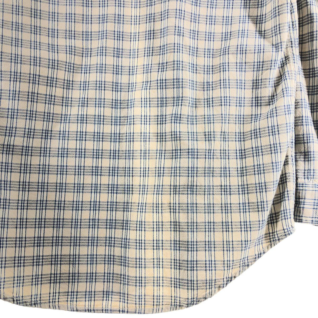Calvin Klein Long Sleeve Cotton Check Shirt Men's M Size / eaa522396