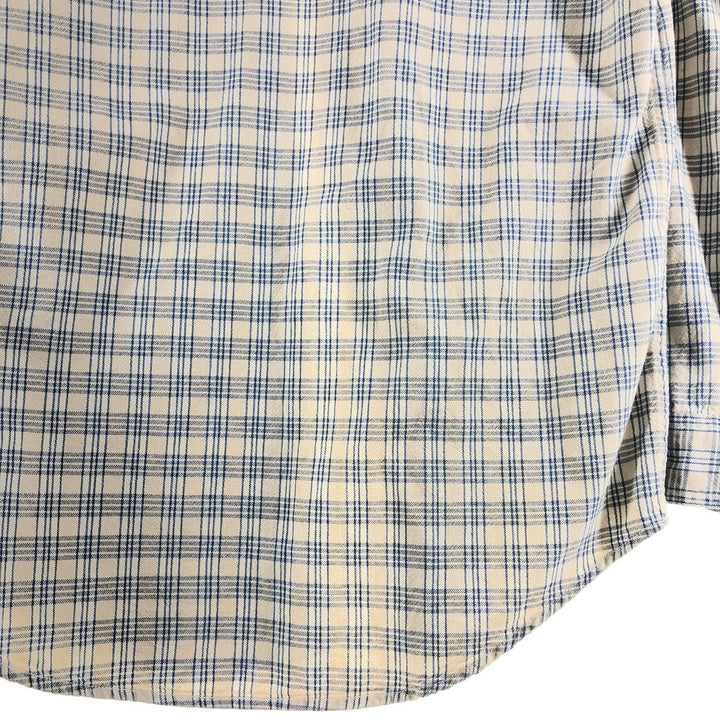 Calvin Klein Long Sleeve Cotton Check Shirt Men's M Size / eaa522396