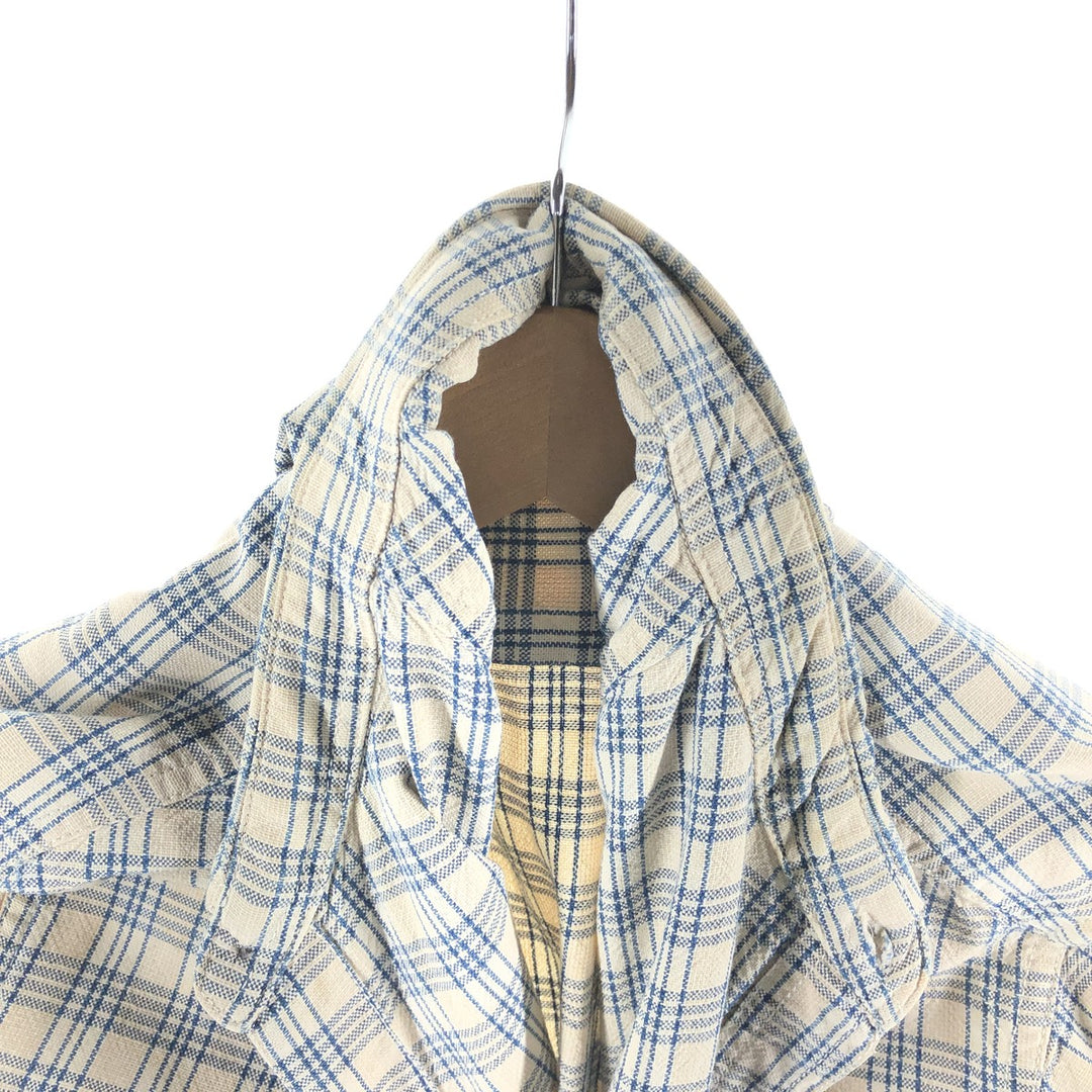 Calvin Klein Long Sleeve Cotton Check Shirt Men's M Size / eaa522396