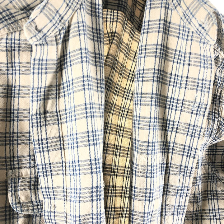 Calvin Klein Long Sleeve Cotton Check Shirt Men's M Size / eaa522396