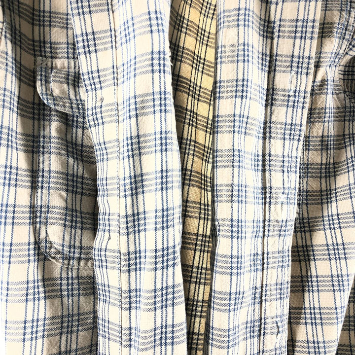 Calvin Klein Long Sleeve Cotton Check Shirt Men's M Size / eaa522396