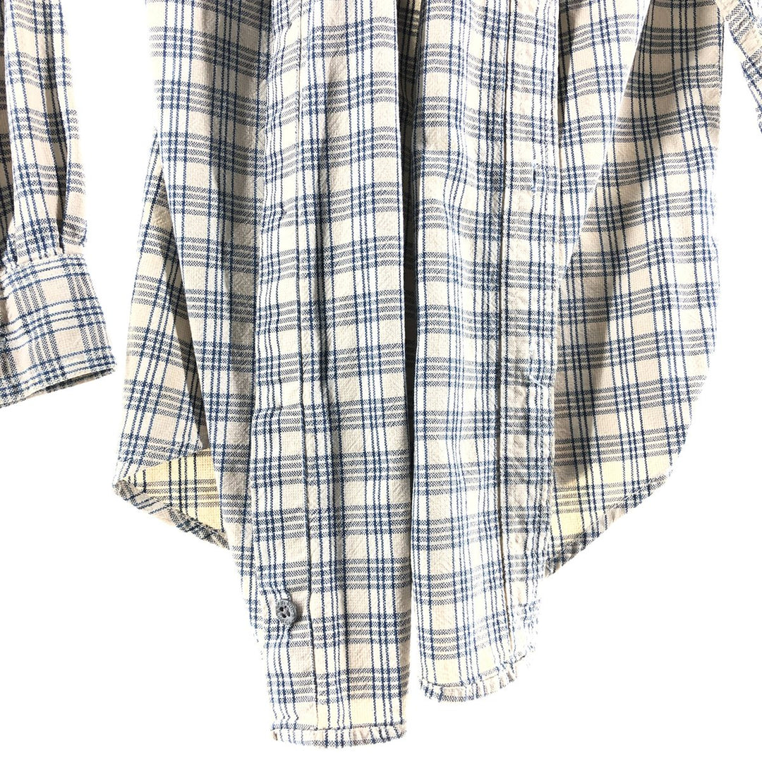 Calvin Klein Long Sleeve Cotton Check Shirt Men's M Size / eaa522396
