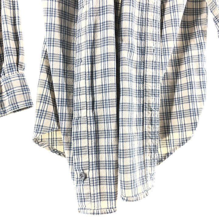 Calvin Klein Long Sleeve Cotton Check Shirt Men's M Size / eaa522396