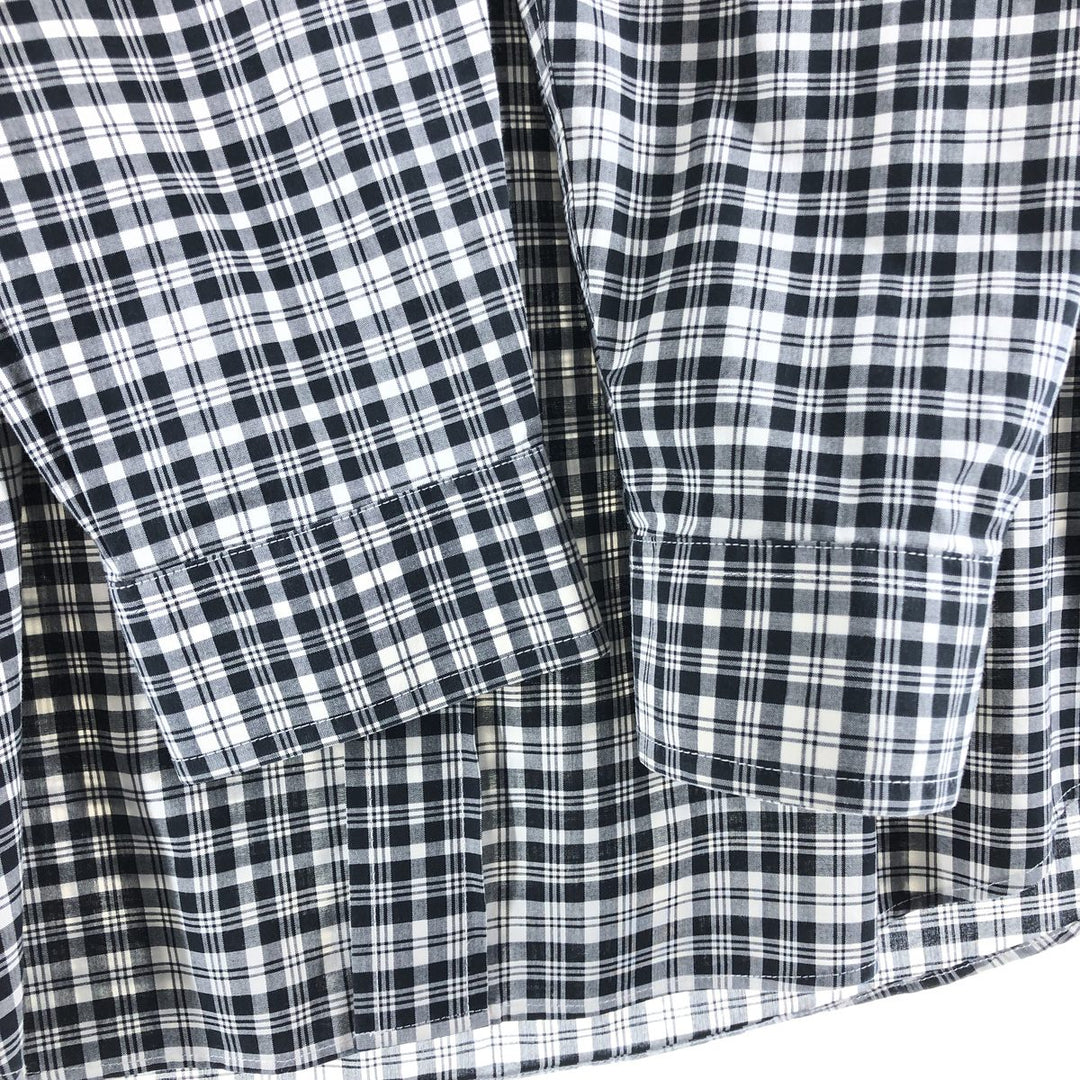 90s-00'S Vintage LLBean Long Sleeve Button-Down Check Shirt, Men's Size L cotton white type Vintage Second Hand