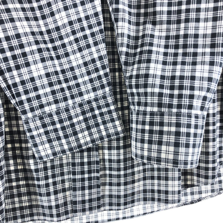 90s-00'S Vintage LLBean Long Sleeve Button-Down Check Shirt, Men's Size L cotton white type Vintage Second Hand