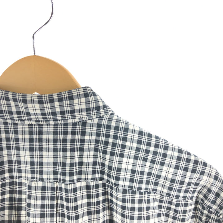 90s-00'S Vintage LLBean Long Sleeve Button-Down Check Shirt, Men's Size L cotton white type Vintage Second Hand