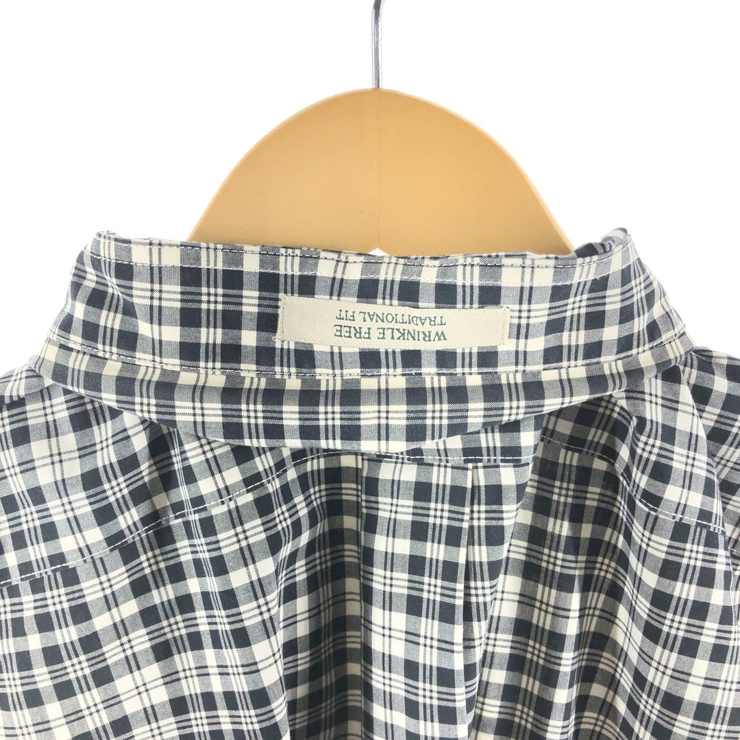 90s-00'S Vintage LLBean Long Sleeve Button-Down Check Shirt, Men's Size L cotton white type Vintage Second Hand