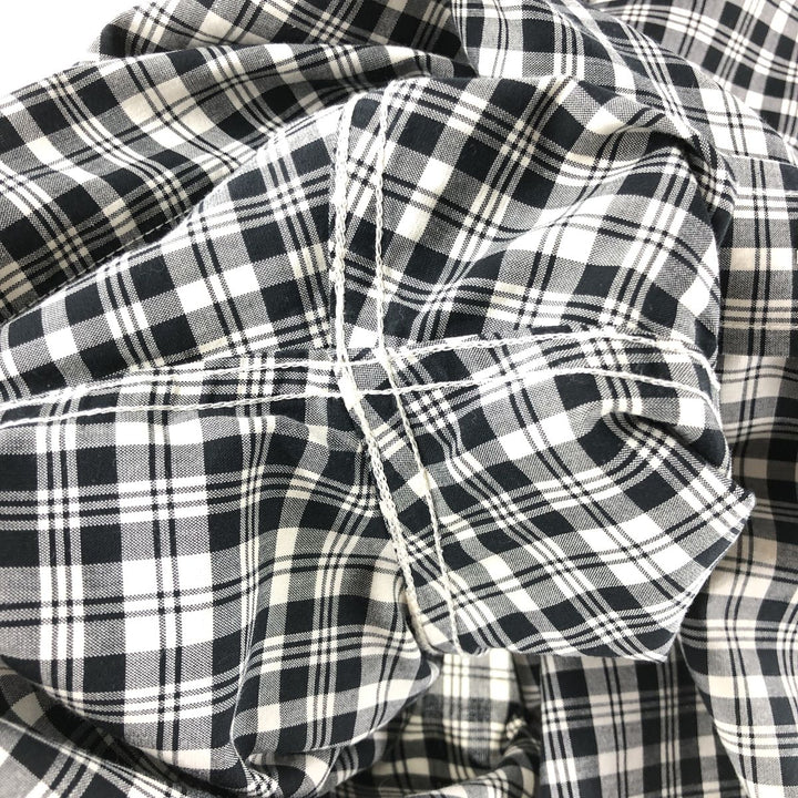 90s-00'S Vintage LLBean Long Sleeve Button-Down Check Shirt, Men's Size L cotton white type Vintage Second Hand