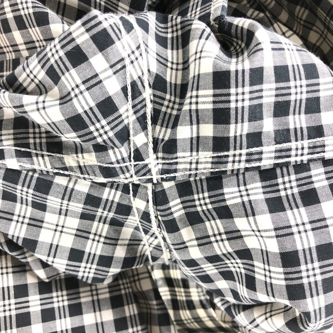 90s-00'S Vintage LLBean Long Sleeve Button-Down Check Shirt, Men's Size L cotton white type Vintage Second Hand