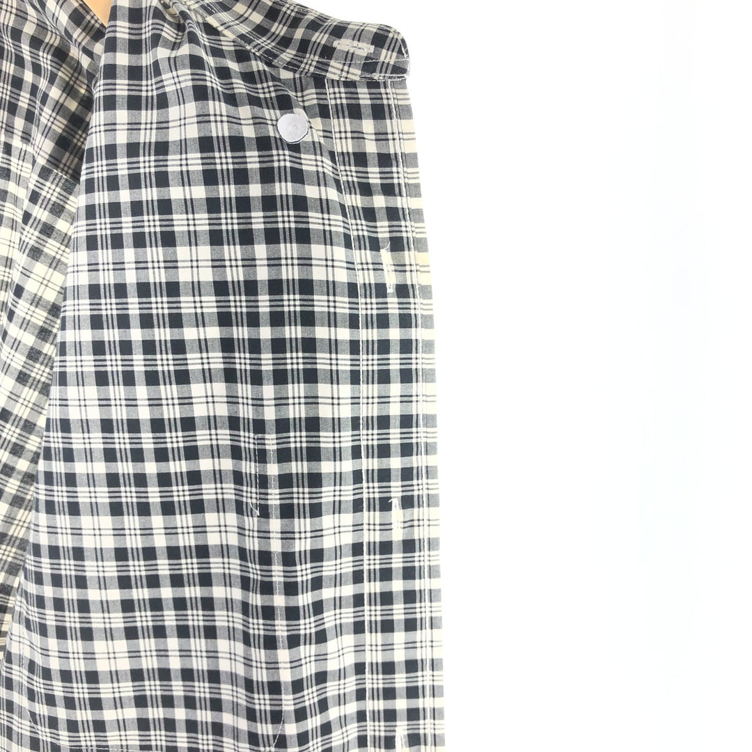 90s-00'S Vintage LLBean Long Sleeve Button-Down Check Shirt, Men's Size L cotton white type Vintage Second Hand