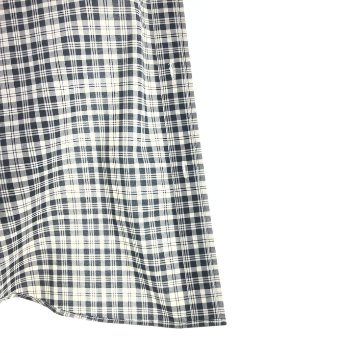 90s-00'S Vintage LLBean Long Sleeve Button-Down Check Shirt, Men's Size L cotton white type Vintage Second Hand
