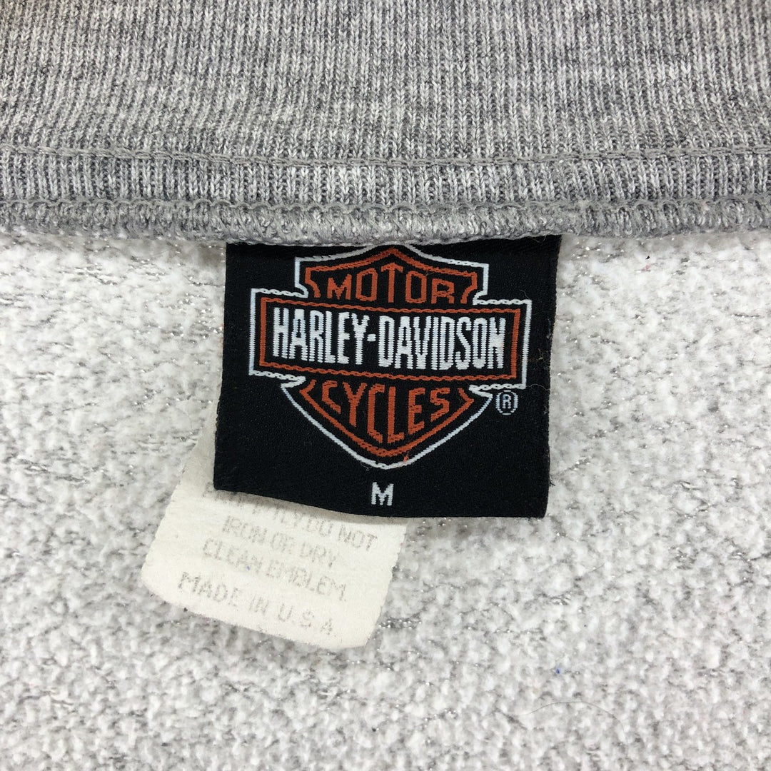 ~90'S Harley-Davidson Full Zip Sweatshirt, Made in USA, Men's M, Vintage /eaa522410