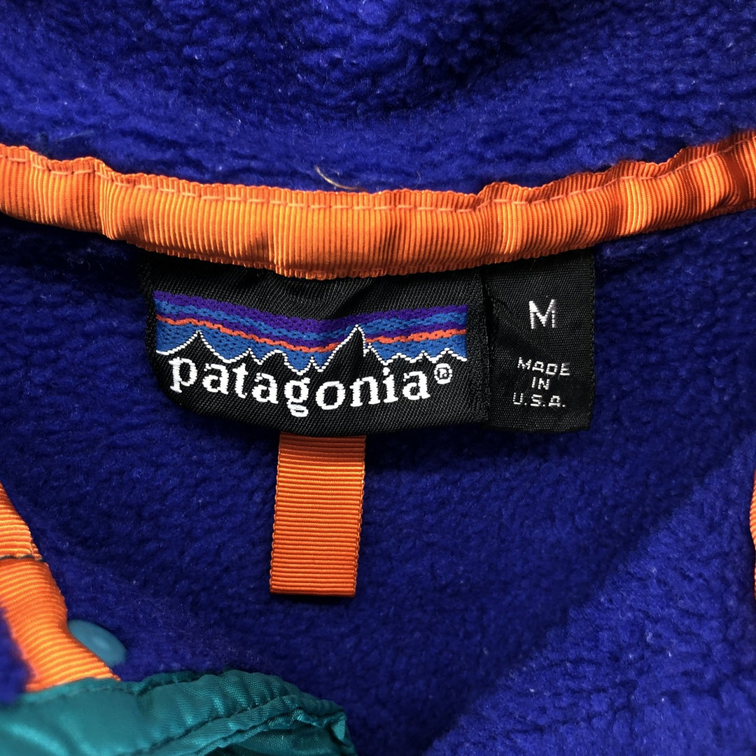 00'S Patagonia Lightweight Synchilla Snap T 25580SF9 Half Snap Fleece Pullover Made in USA Men's M size /eaa522423
