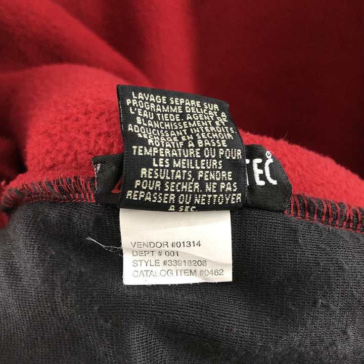 Vintage Eddie Bauer nylon and fleece jacket, made in Canada, men's size XL polyester red type Vintage Second Hand