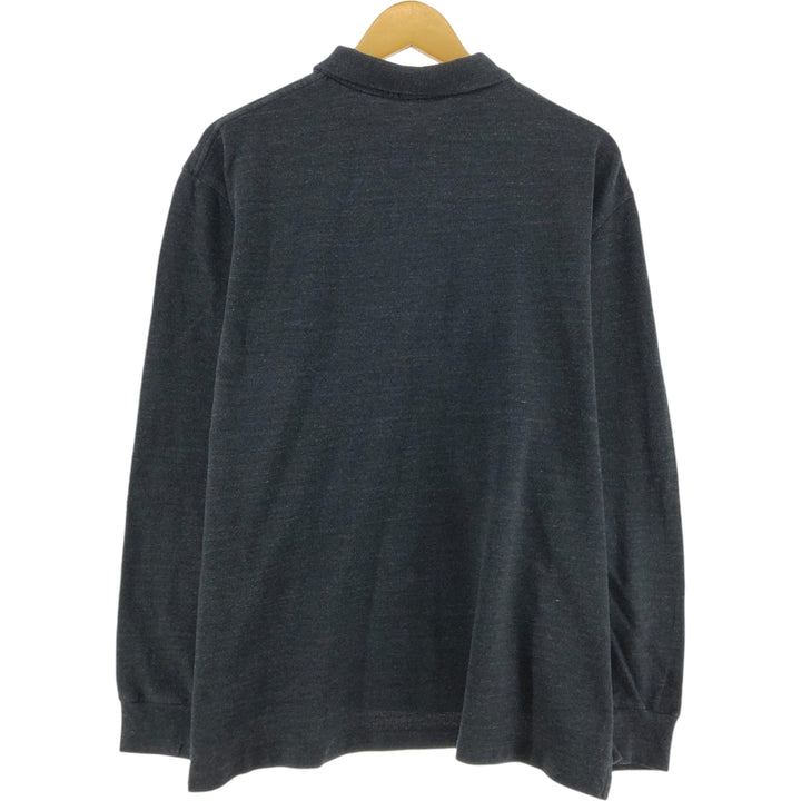 Ralph Lauren POLO RALPH LAUREN Long Sleeve Polo Shirt Men's XL cotton black type Vintage Second Hand