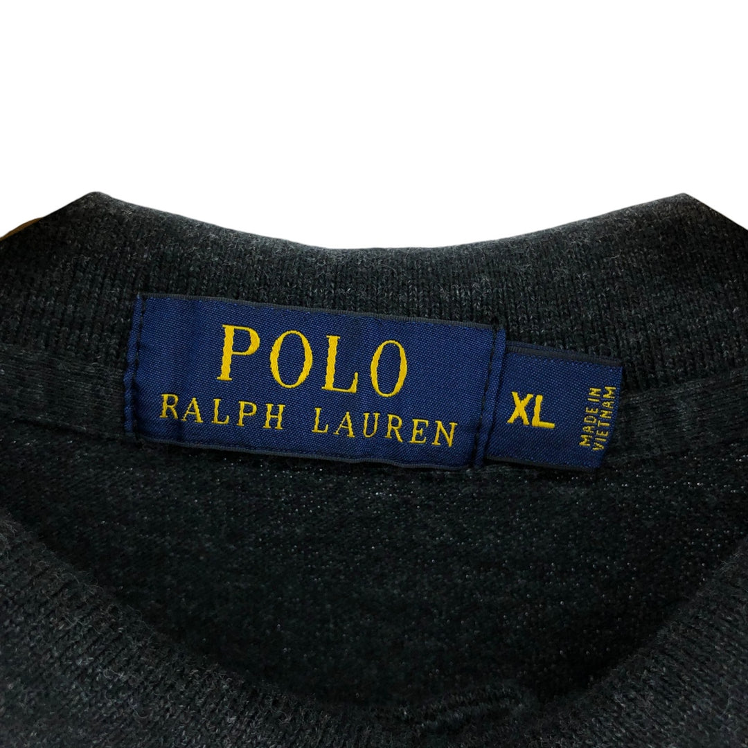 Ralph Lauren POLO RALPH LAUREN Long Sleeve Polo Shirt Men's XL cotton black type Vintage Second Hand