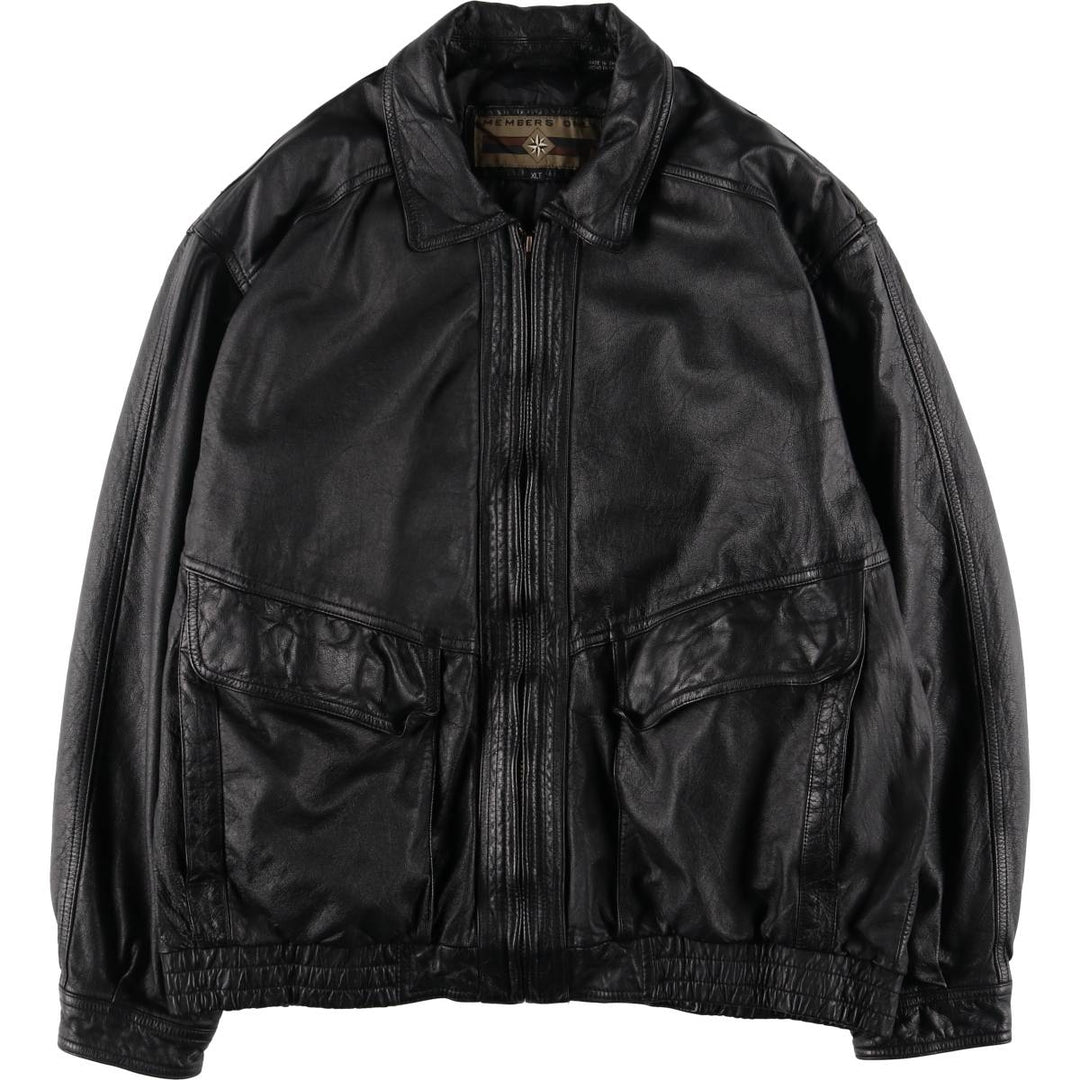 MEMBERS ONLY Padded Leather Blouson Men's XL Size /eaa522620